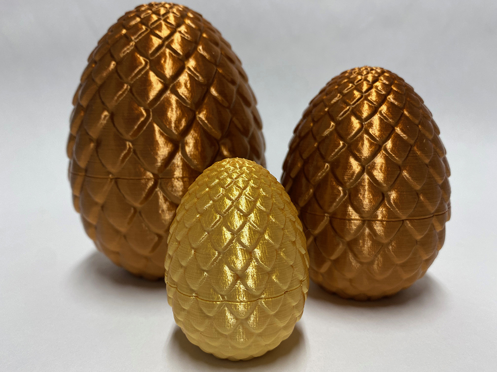 Dragon Eggs printed on 3D printer
